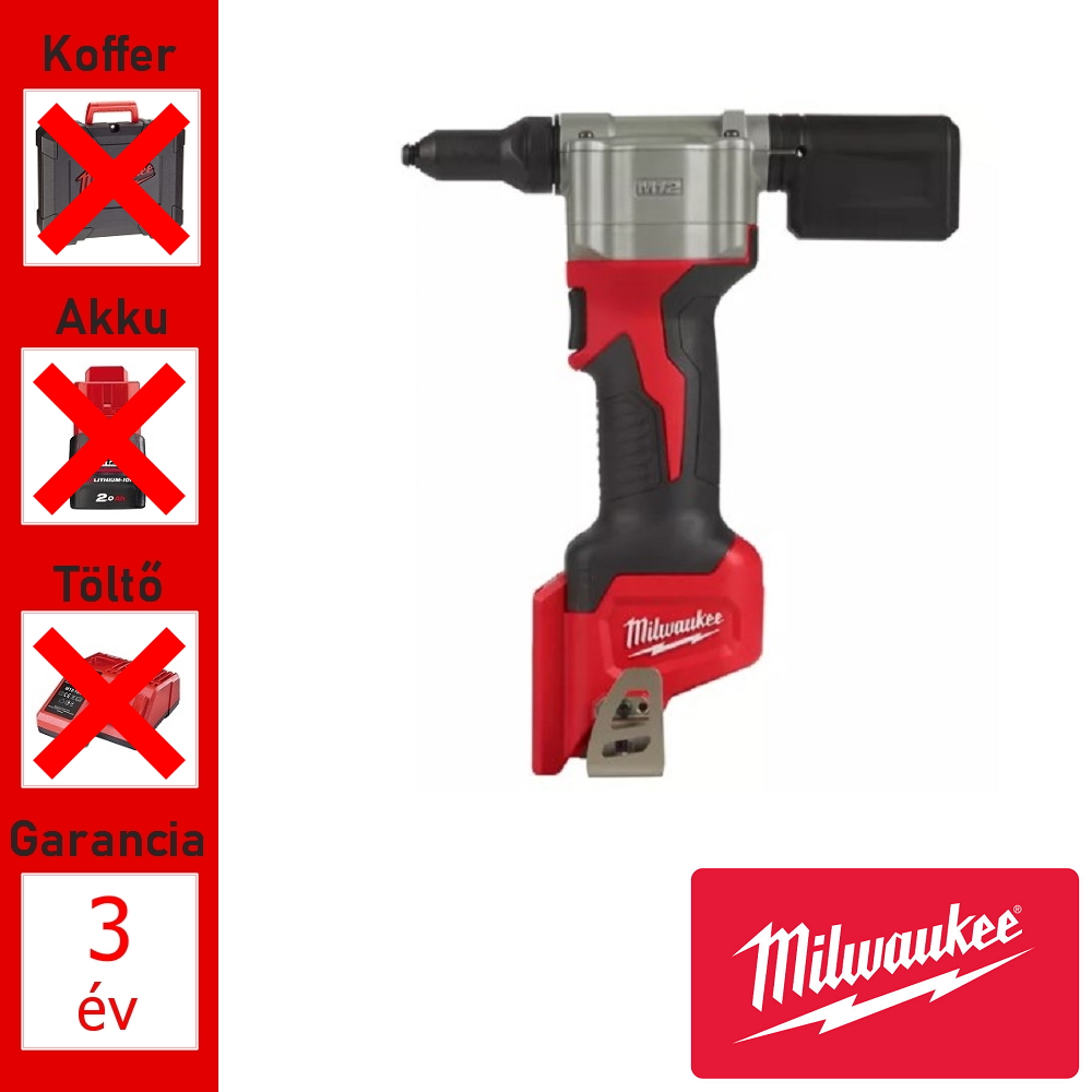 Milwaukee 12V akkus popszegecshúzó géptest